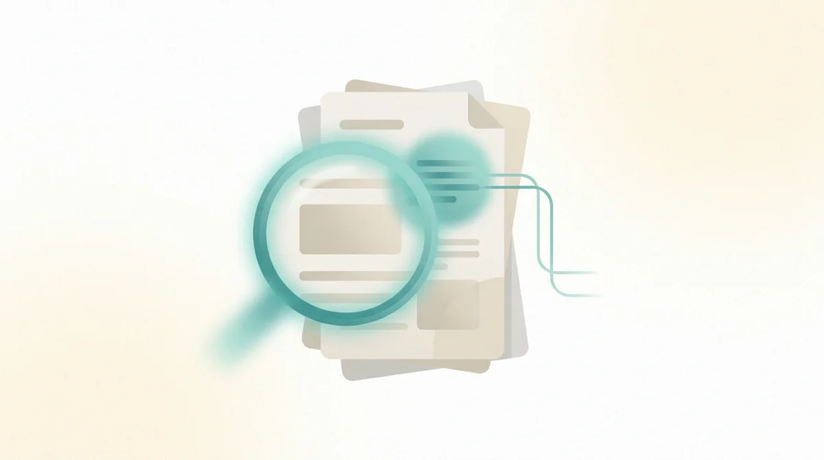 Illustration of internal documents being searched and the relevant passages retrieved